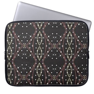 Starlight Borwn Abstract Pattern Laptop Sleeve