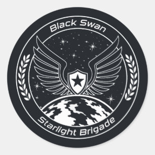 Starlight Brigade Black Swan TWRP Round Sticker