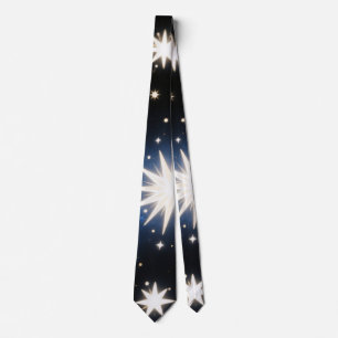Starlight Bursts ,Radiant Cosmic Pattern Tie
