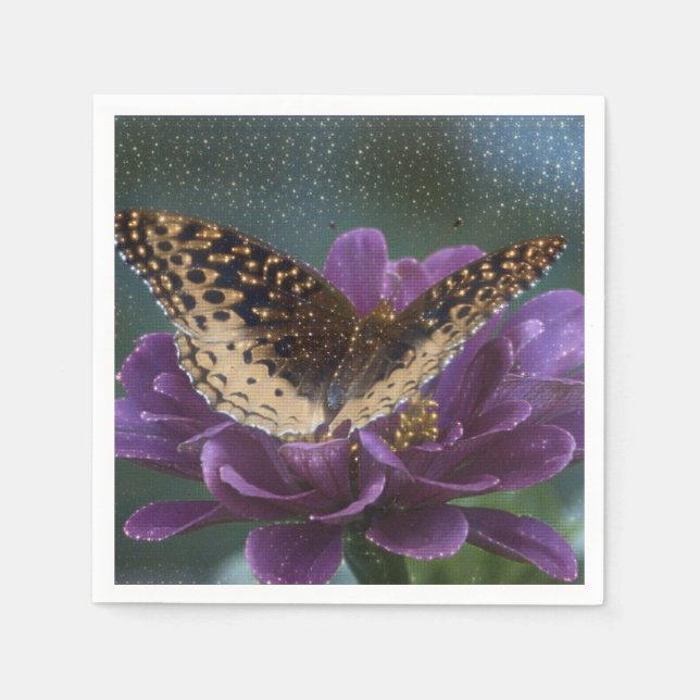 Starlight Butterfly Napkin (Front)