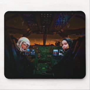 Starlight cosmonauts mouse pad