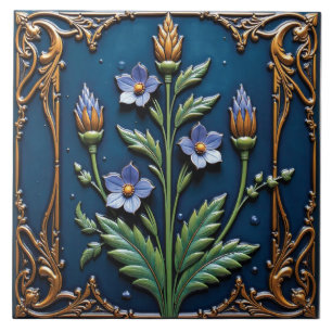 Starlight Deco Flower Ceramic Tile
