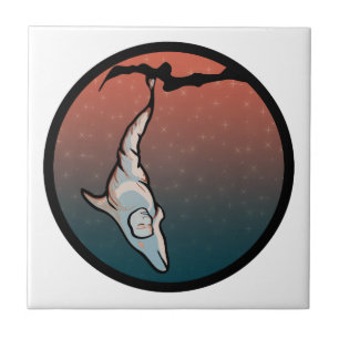 starlight dolphin cocoon ceramic tile