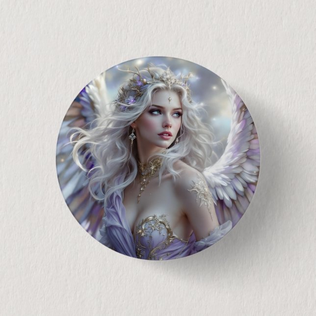 Starlight Grace – Celestial Princess of Dawn 3 Cm Round Badge (Front)
