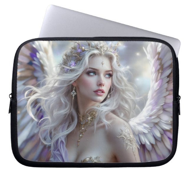 Starlight Grace – Celestial Princess of Dawn Laptop Sleeve (Front)