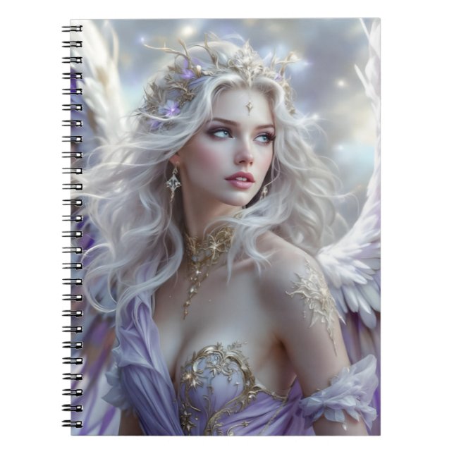 Starlight Grace – Celestial Princess of Dawn Notebook (Front)
