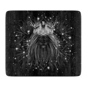 Starlight Lion with Crown Monogram Cutting Board
