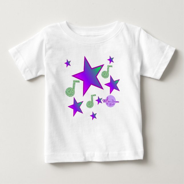 Starlight Lullaby Key Lime Green Baby Romper Baby T-Shirt (Front)