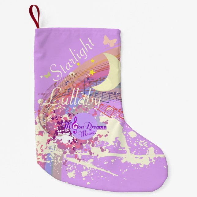 Starlight Lullaby Small Christmas Stocking (Front)