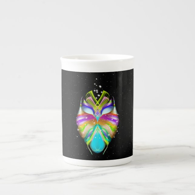 Starlight Oracle Owl Bone China Mug (Front)