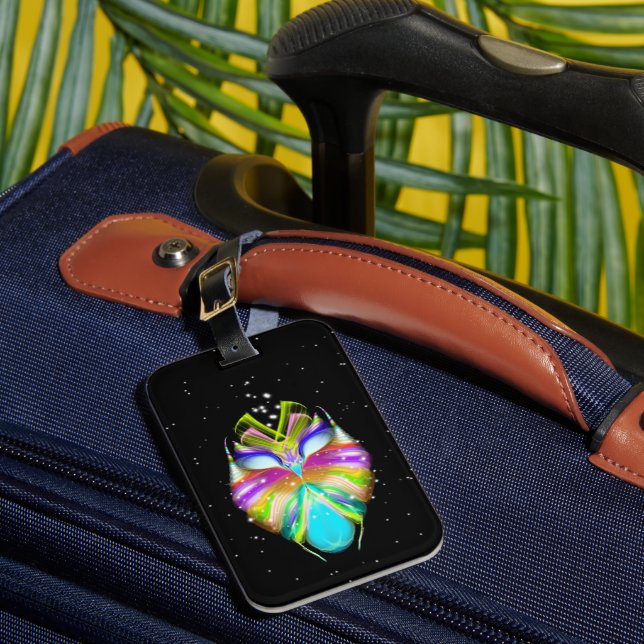Starlight Oracle Owl Luggage Tag (Front Insitu 1)