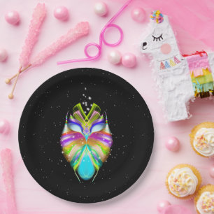 Starlight Oracle Owl Paper Plate