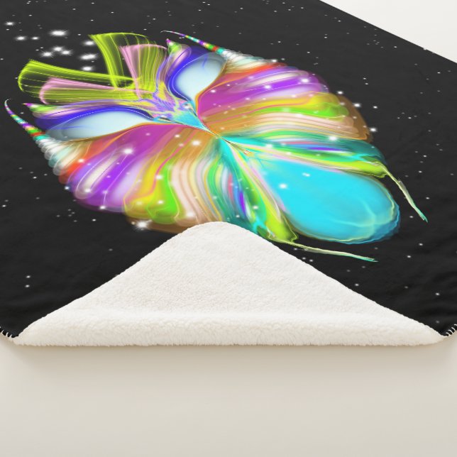 Starlight Oracle Owl Sherpa Blanket (3/4)