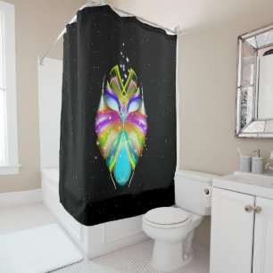 Starlight Oracle Owl Shower Curtain
