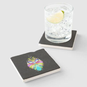 Starlight Oracle Owl Stone Coaster