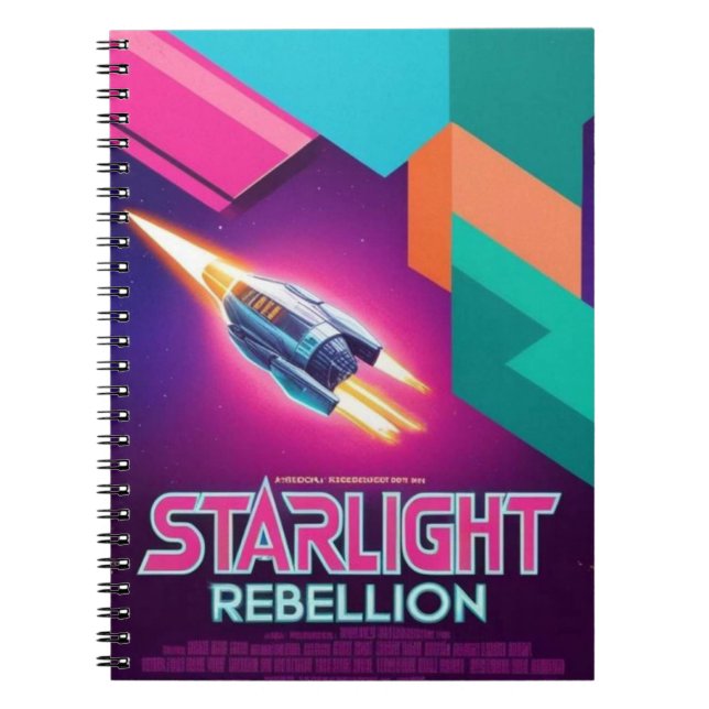 Starlight Rebellion Retro Pop Culture Notebook 80s (Front)