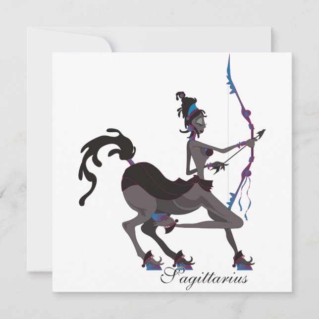 Starlight Sagittarius Invitations (Front)