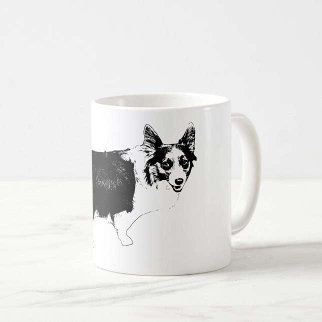 Starlit Corgi Cheer Coffee Mug (Front Right)