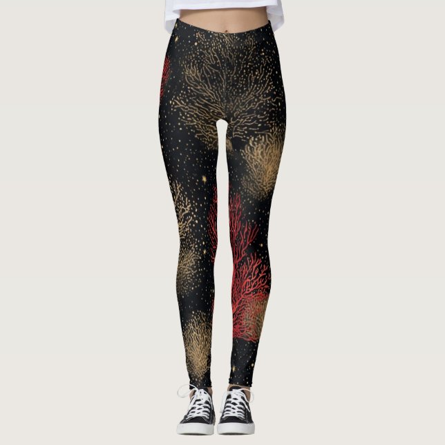Starlit Desert Bushes - Leggings (Front)