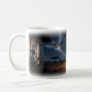 Starlit Dove of Hope in Savannah Night Mug