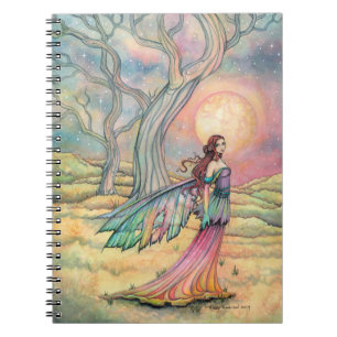 Starlit Dusk Fairy Fantasy Art Illustration Notebook