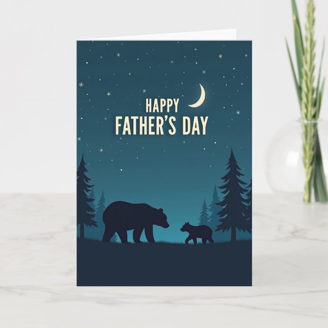 Starlit Fathers Day Scene Card (Front)