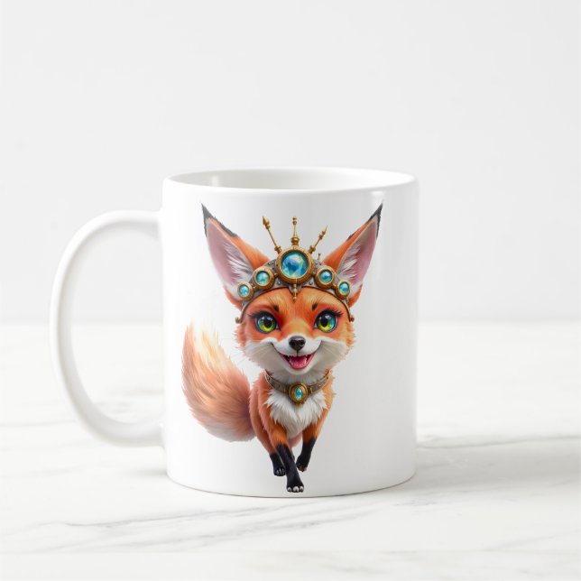 Starlit Fox of the Moonlit Meadows.  Coffee Mug (Left)