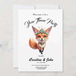 Starlit Fox of the Moonlit Meadows.  Invitation