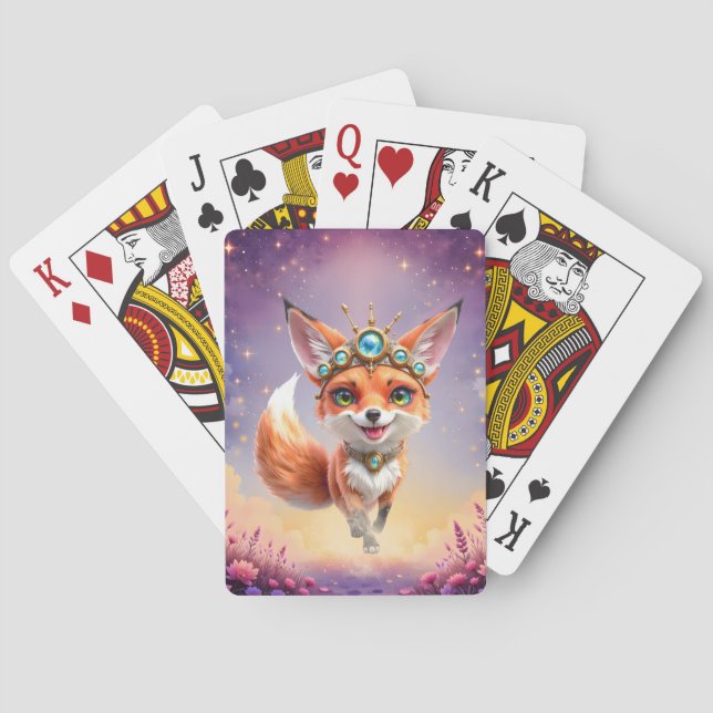 Starlit Fox of the Moonlit Meadows.  Playing Cards (Back)