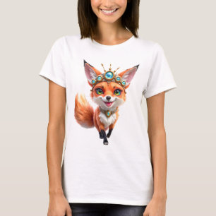 Starlit Fox of the Moonlit Meadows. T-Shirt
