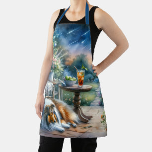 Starlit Garden Porch Sheltie Dream Apron