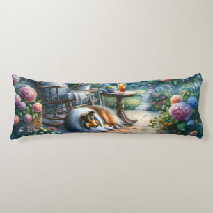 Starlit Garden Porch Sheltie Dream Body Cushion