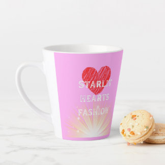 Starlit Hearts Fashion Red Heart Shine Latte Mug