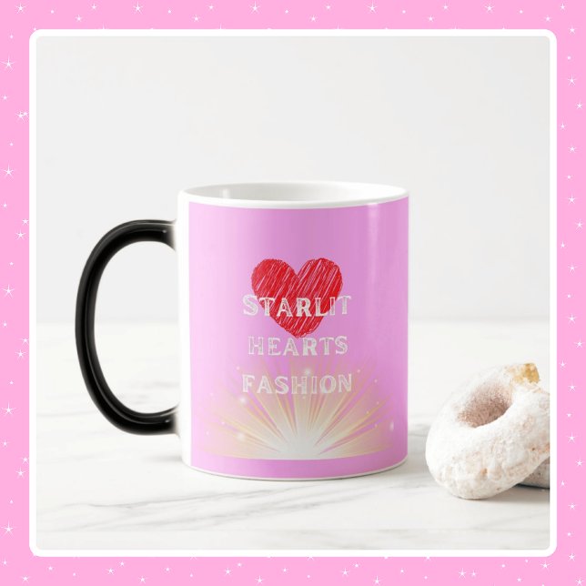 Starlit Hearts Fashion Red Heart Shine Morphing Magic Mug (Starlit Hearts Fashion Red Heart Shine Morphing Mug - 11 oz)