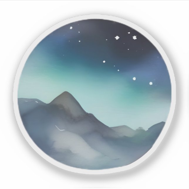 Starlit Mountain Nightscape (Front)