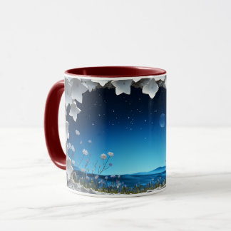 Starlit Night Garden Ceramic Coffee Mug ☕