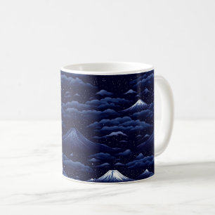 Starlit Peaks – Midnight Mountain Sky (1) Coffee Mug