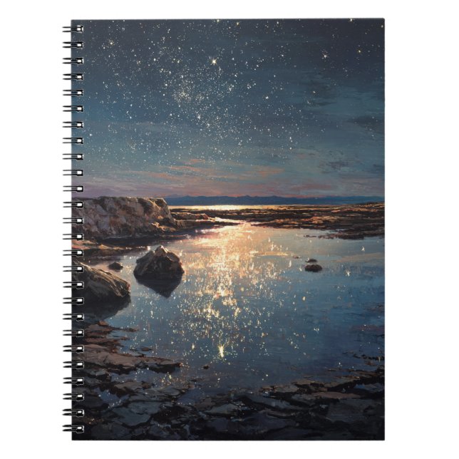 Starlit Shoreline Notebook (Front)