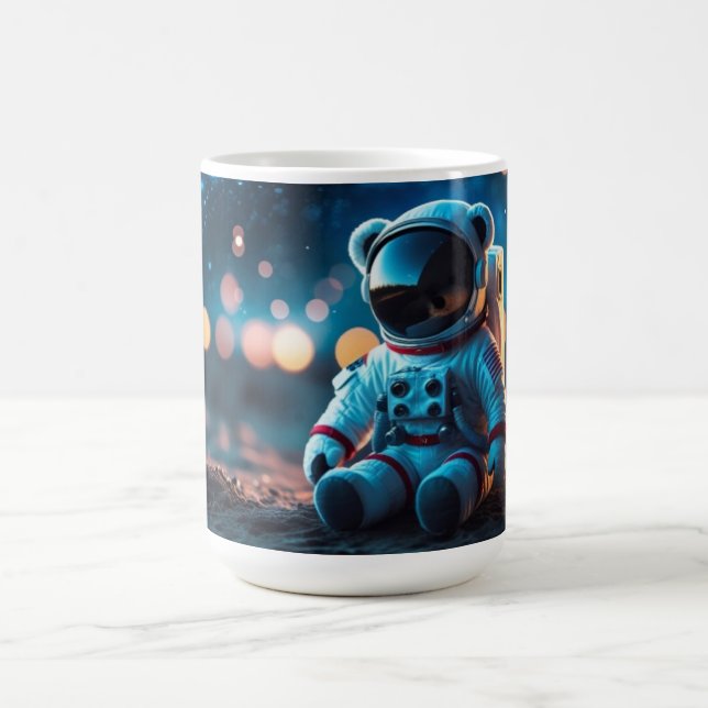 Starlit Teddy Astronaut Coffee Mug (Center)