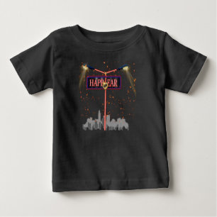 Starlit the New Year: A Youthful and Vibrant Baby T-Shirt