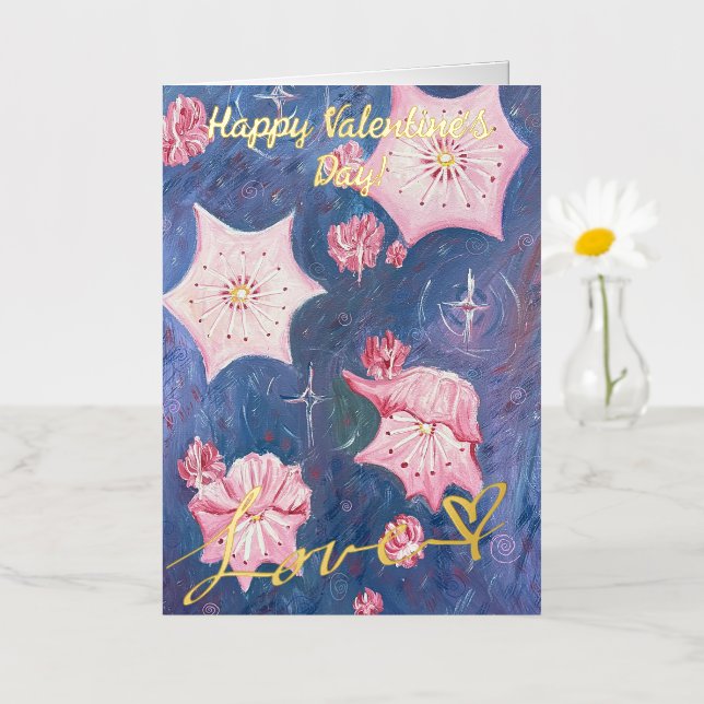 Starlite Laurels - Valentine's Card (Small Flower)