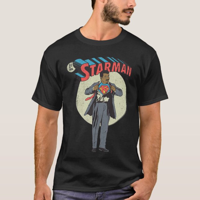 Starman Neil de Grasseyson Super Hero Comics Cover T-Shirt (Front)