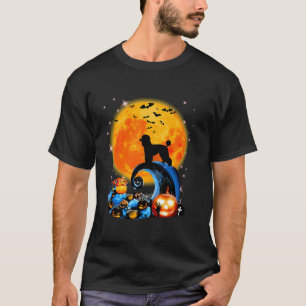 Starnard Poodle And Yellow Moon Halloween Funny Do T-Shirt