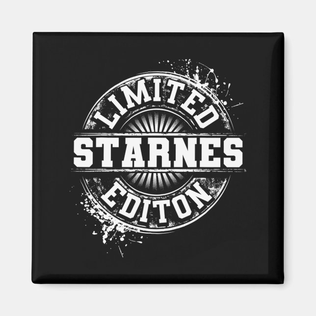 Starnes Funny Surname Family Tree Birthday Gift  Magnet (Front)