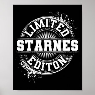 Starnes Funny Surname Family Tree Birthday Gift  Poster