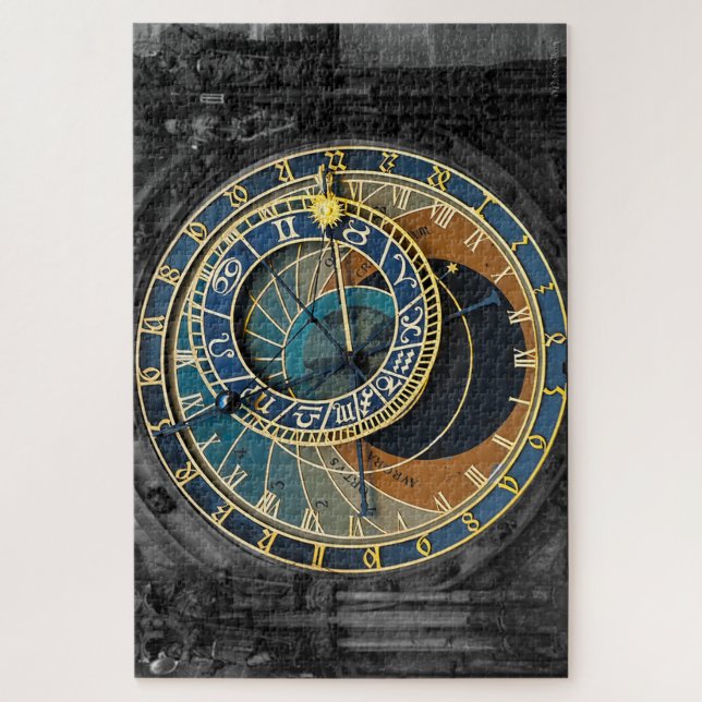 Starometsky orloj (Astronomical clock), Prague Jigsaw Puzzle (Vertical)