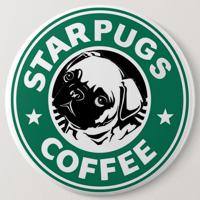 Starpugs Coffee 6 Cm Round Badge (Front)