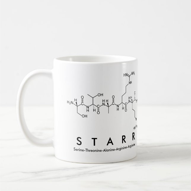 Starr peptide name mug (Left)