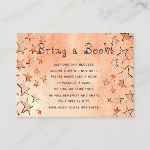 Starred books for baby bring a book insert card