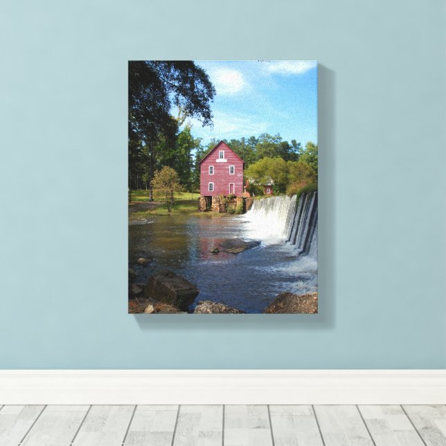 Starr's Mill Canvas Print (Insitu(Wood Floor))